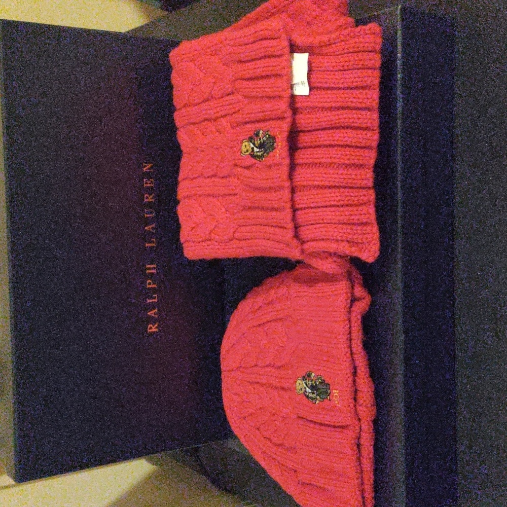 Ralph Lauren Polo 🐻Hat @  Srarf Set (Pre-Loved)